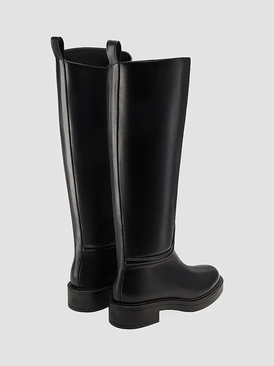 Stuart Weitzman Women's Celia Leather Riding Boots | Thumbnail 3