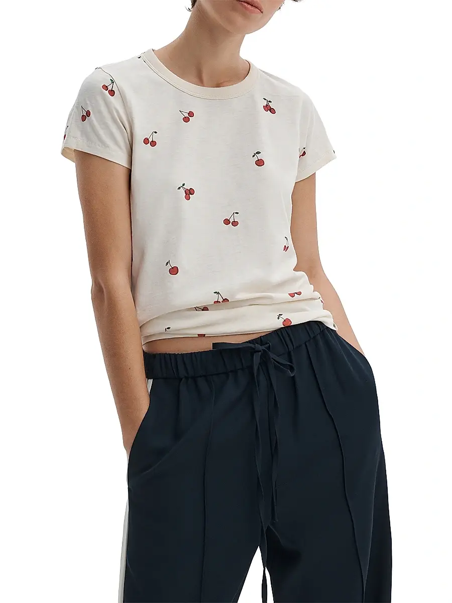 rag & bone Women's All Over Cherry T-Shirt | Thumbnail 3