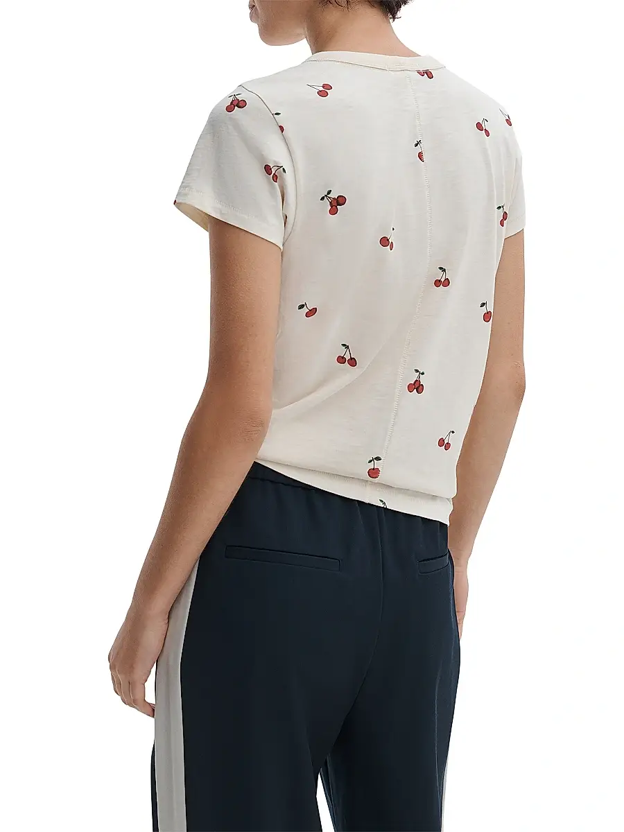 rag & bone Women's All Over Cherry T-Shirt | Thumbnail 4