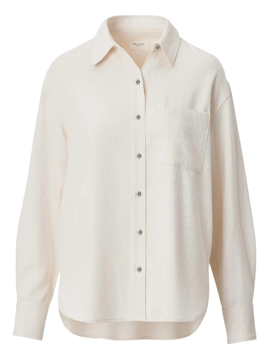rag & bone Women's Connie Ultra Featherweight Denim Button-Front Shirt