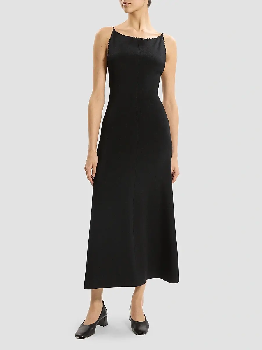 Theory Women's Square Neck Midi Dress | Thumbnail 2 Theory Women's Square Neck Midi Dress | Thumbnail 2