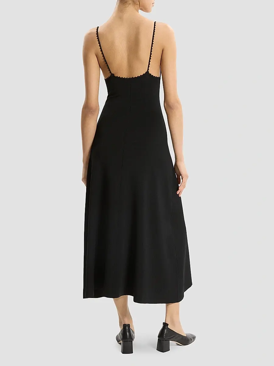 Theory Women's Square Neck Midi Dress | Thumbnail 3 Theory Women's Square Neck Midi Dress | Thumbnail 3
