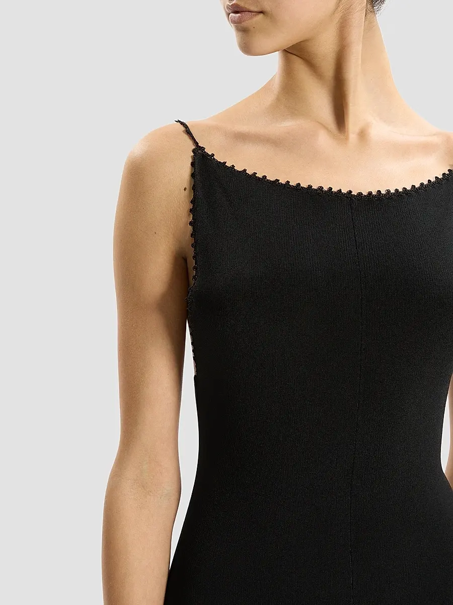 Theory Women's Square Neck Midi Dress | Thumbnail 4 Theory Women's Square Neck Midi Dress | Thumbnail 4