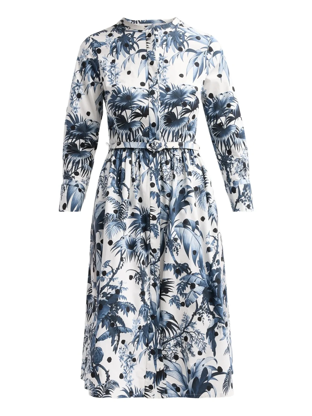 Oscar de la Renta Women's Printed Midi Shirtdress