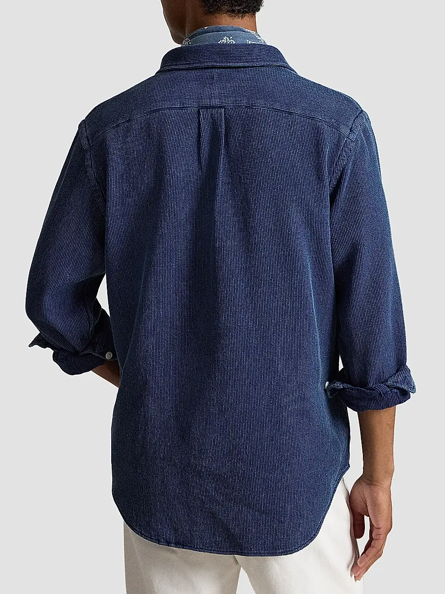 Polo Ralph Lauren Men's Classic-Fit Indigo-Dyed Workshirt | Thumbnail 3 Polo Ralph Lauren Men's Classic-Fit Indigo-Dyed Workshirt | Thumbnail 3