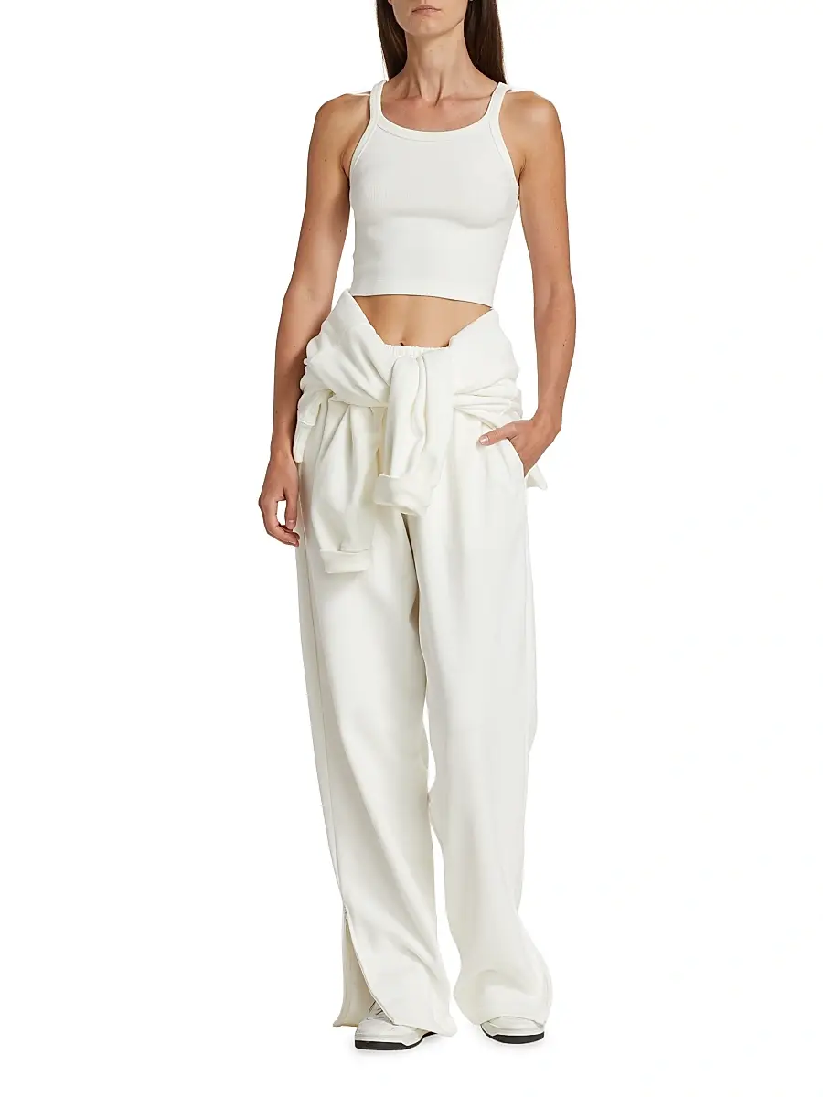 Wardrobe.NYC WARDROBE. NYC Women's Hailey Bieber Rib-Knit Tank Top | Thumbnail 2 Wardrobe.NYC WARDROBE. NYC Women's Hailey Bieber Rib-Knit Tank Top | Thumbnail 2