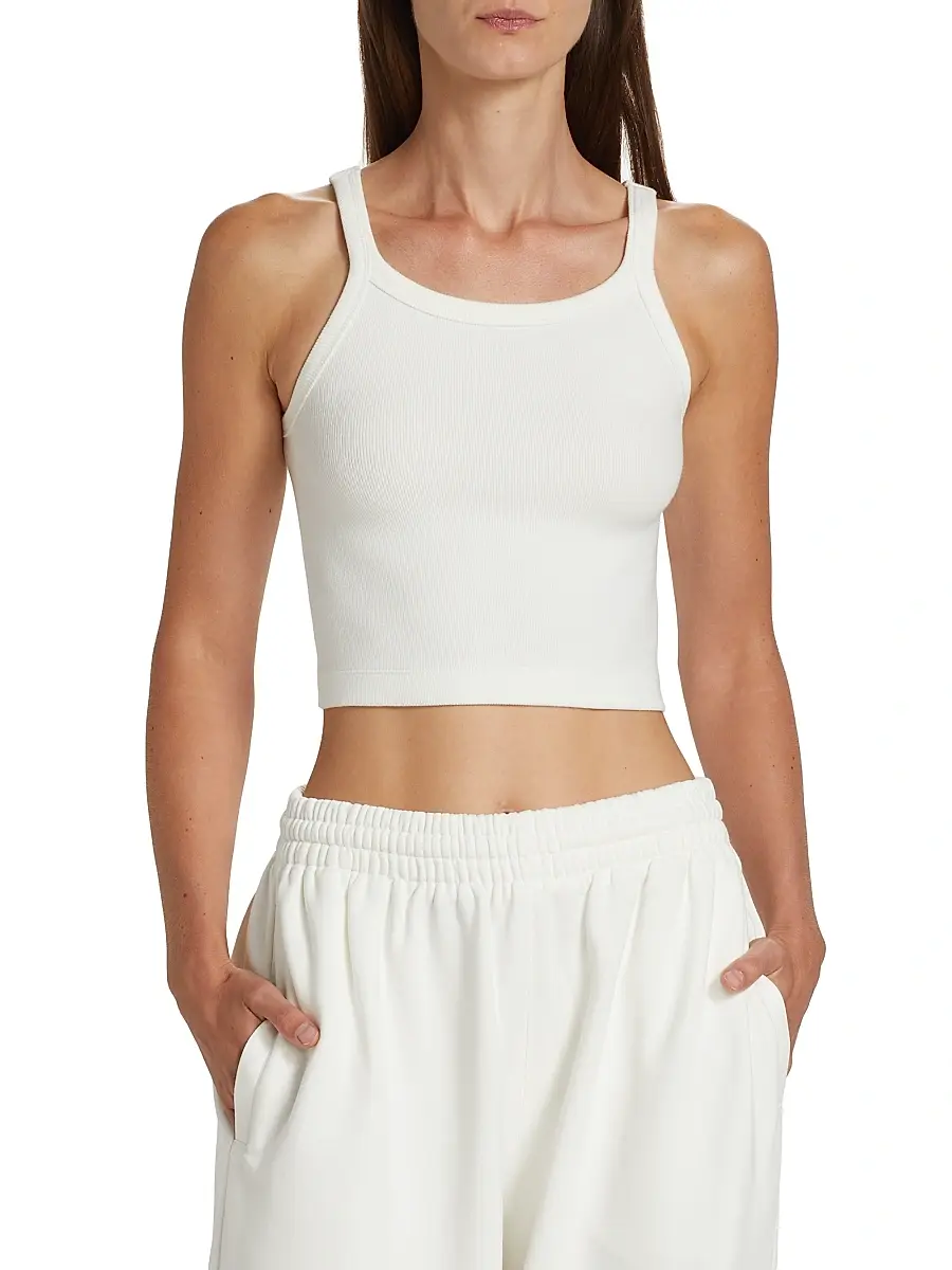 Wardrobe.NYC WARDROBE. NYC Women's Hailey Bieber Rib-Knit Tank Top | Thumbnail 3 Wardrobe.NYC WARDROBE. NYC Women's Hailey Bieber Rib-Knit Tank Top | Thumbnail 3