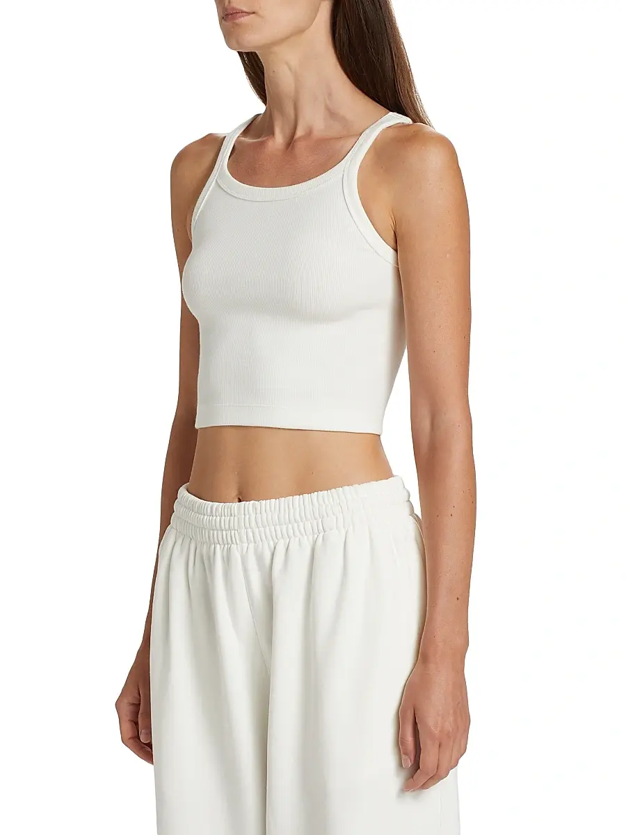 Wardrobe.NYC WARDROBE. NYC Women's Hailey Bieber Rib-Knit Tank Top | Thumbnail 4 Wardrobe.NYC WARDROBE. NYC Women's Hailey Bieber Rib-Knit Tank Top | Thumbnail 4