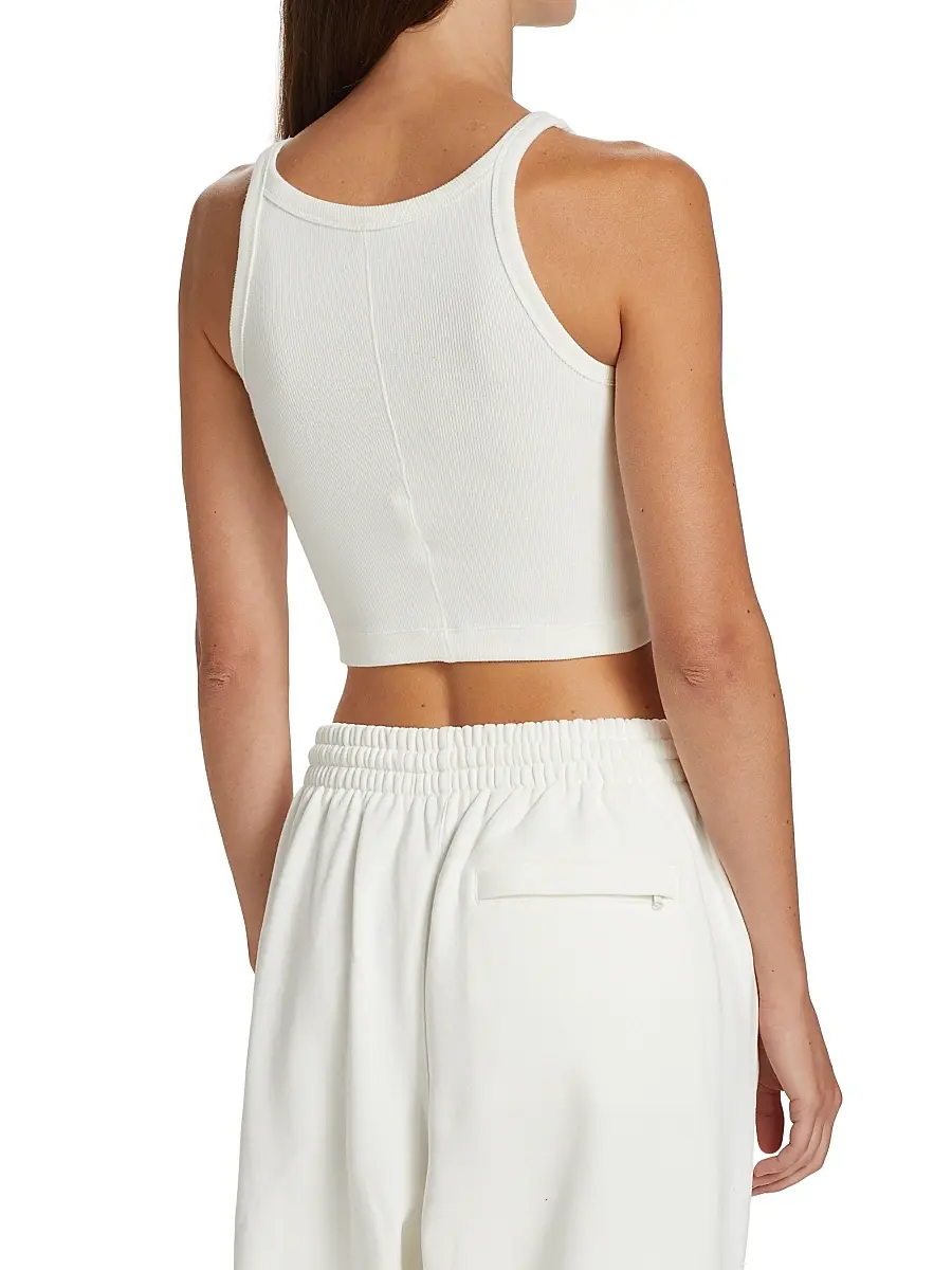 Wardrobe.NYC WARDROBE. NYC Women's Hailey Bieber Rib-Knit Tank Top | Thumbnail 5 Wardrobe.NYC WARDROBE. NYC Women's Hailey Bieber Rib-Knit Tank Top | Thumbnail 5