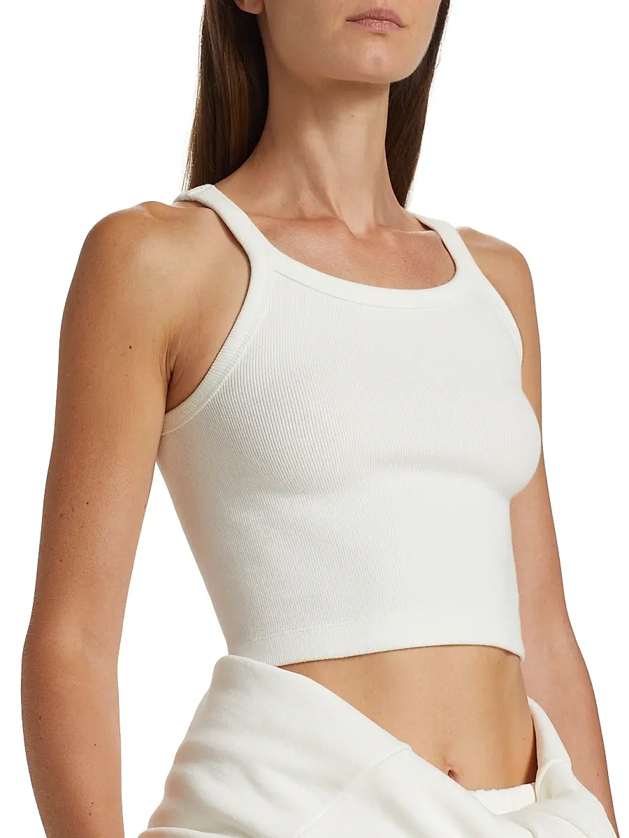 Wardrobe.NYC WARDROBE. NYC Women's Hailey Bieber Rib-Knit Tank Top | Thumbnail 6 Wardrobe.NYC WARDROBE. NYC Women's Hailey Bieber Rib-Knit Tank Top | Thumbnail 6