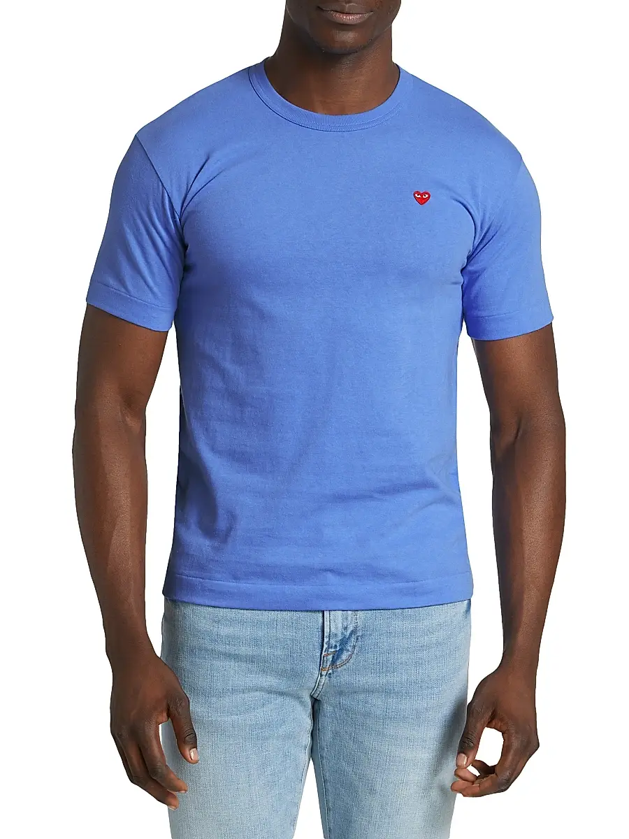 Comme des Garçons PLAY Men Small Heart Crewneck T-Shirt | Thumbnail 3 Comme des Garçons PLAY Men Small Heart Crewneck T-Shirt | Thumbnail 3