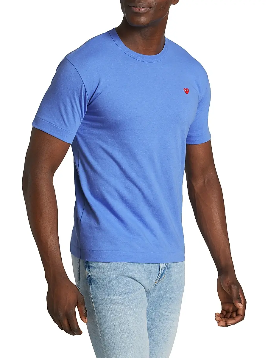 Comme des Garçons PLAY Men Small Heart Crewneck T-Shirt | Thumbnail 4 Comme des Garçons PLAY Men Small Heart Crewneck T-Shirt | Thumbnail 4