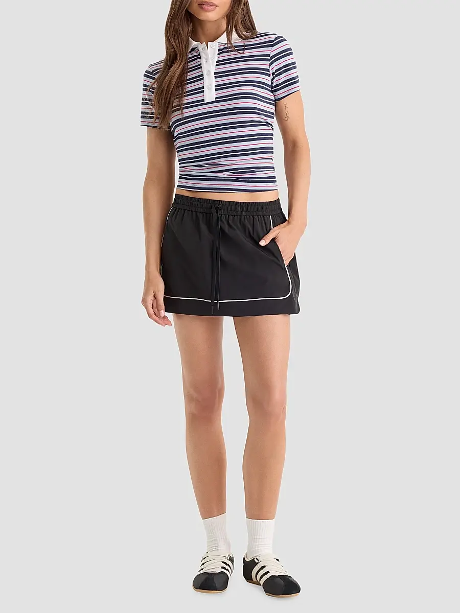 GOOD AMERICAN Women's The Sport Mini Skort | Thumbnail 2 GOOD AMERICAN Women's The Sport Mini Skort | Thumbnail 2