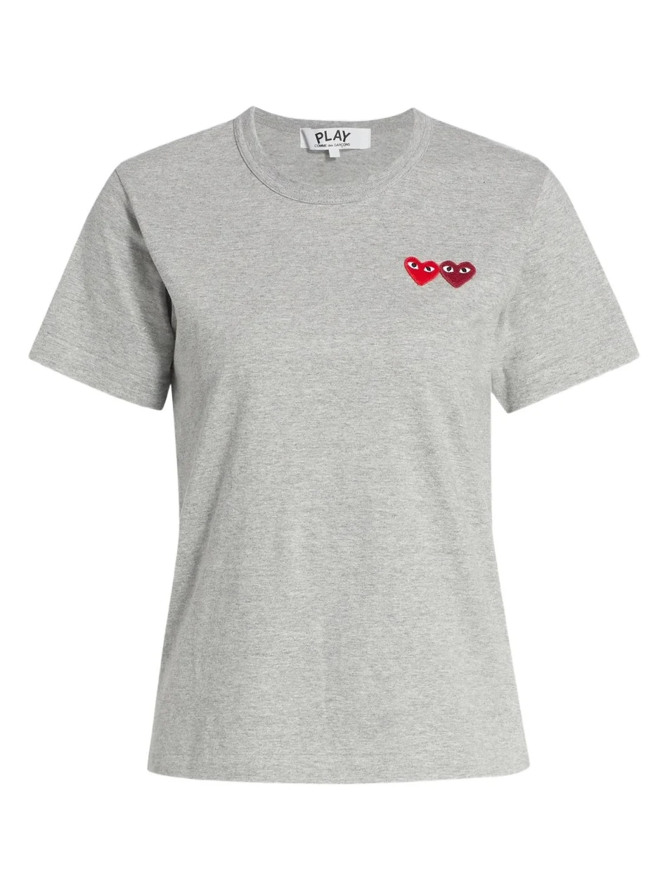 Comme des Garçons PLAY Women's Double Heart T-Shirt