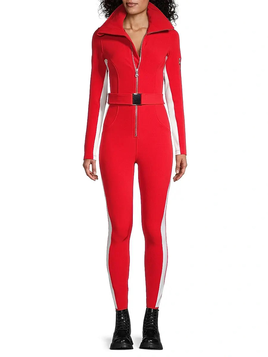 Cordova Women's Signature Belted Ski Jumpsuit - Fiery Red | Image 1 Cordova Women's Signature Belted Ski Jumpsuit - Fiery Red | Image 1