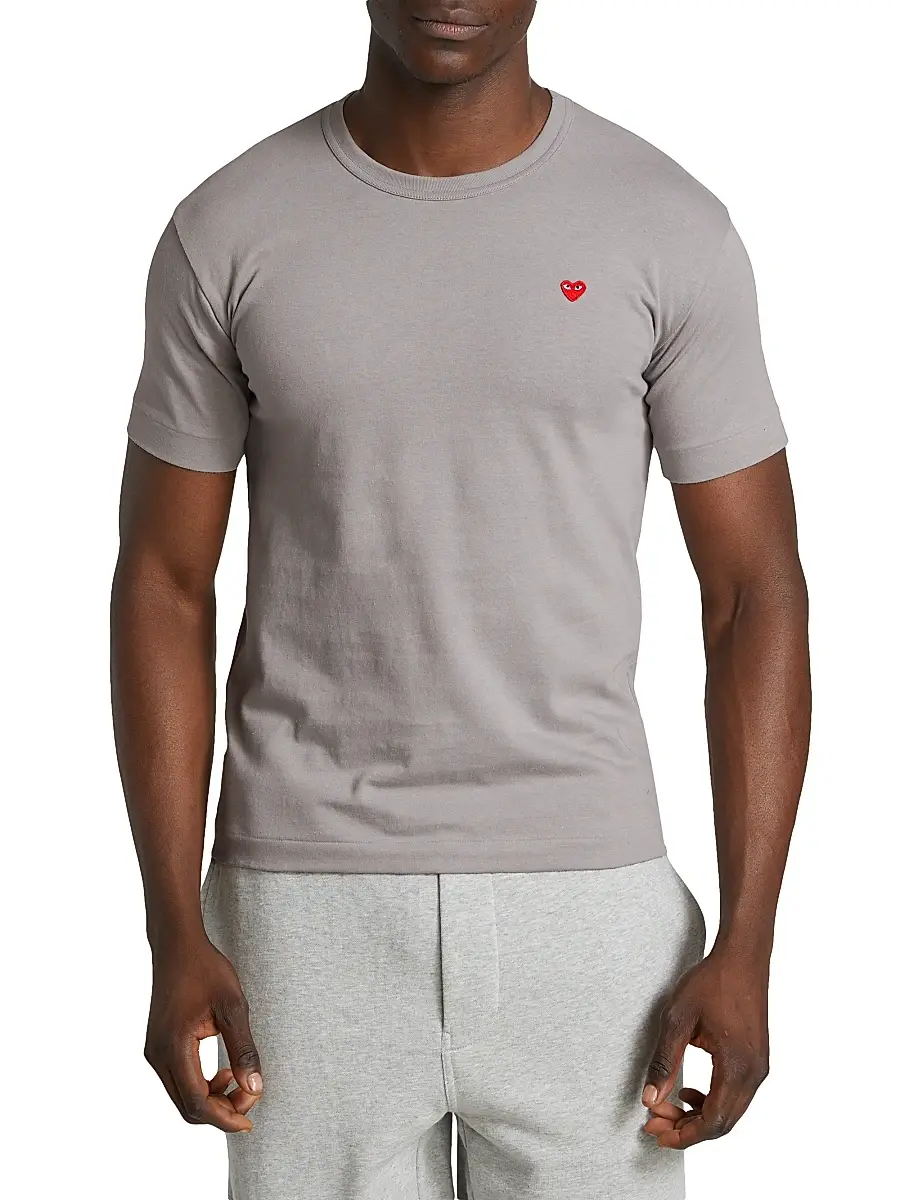 Comme des Garçons PLAY Men Small Heart Crewneck T-Shirt | Thumbnail 3 Comme des Garçons PLAY Men Small Heart Crewneck T-Shirt | Thumbnail 3