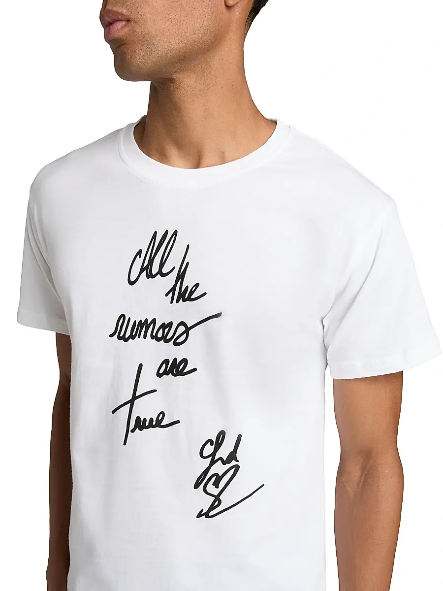 Ludovic de Saint Sernin Men's All the Rumors Are True T-Shirt | Thumbnail 6 Ludovic de Saint Sernin Men's All the Rumors Are True T-Shirt | Thumbnail 6