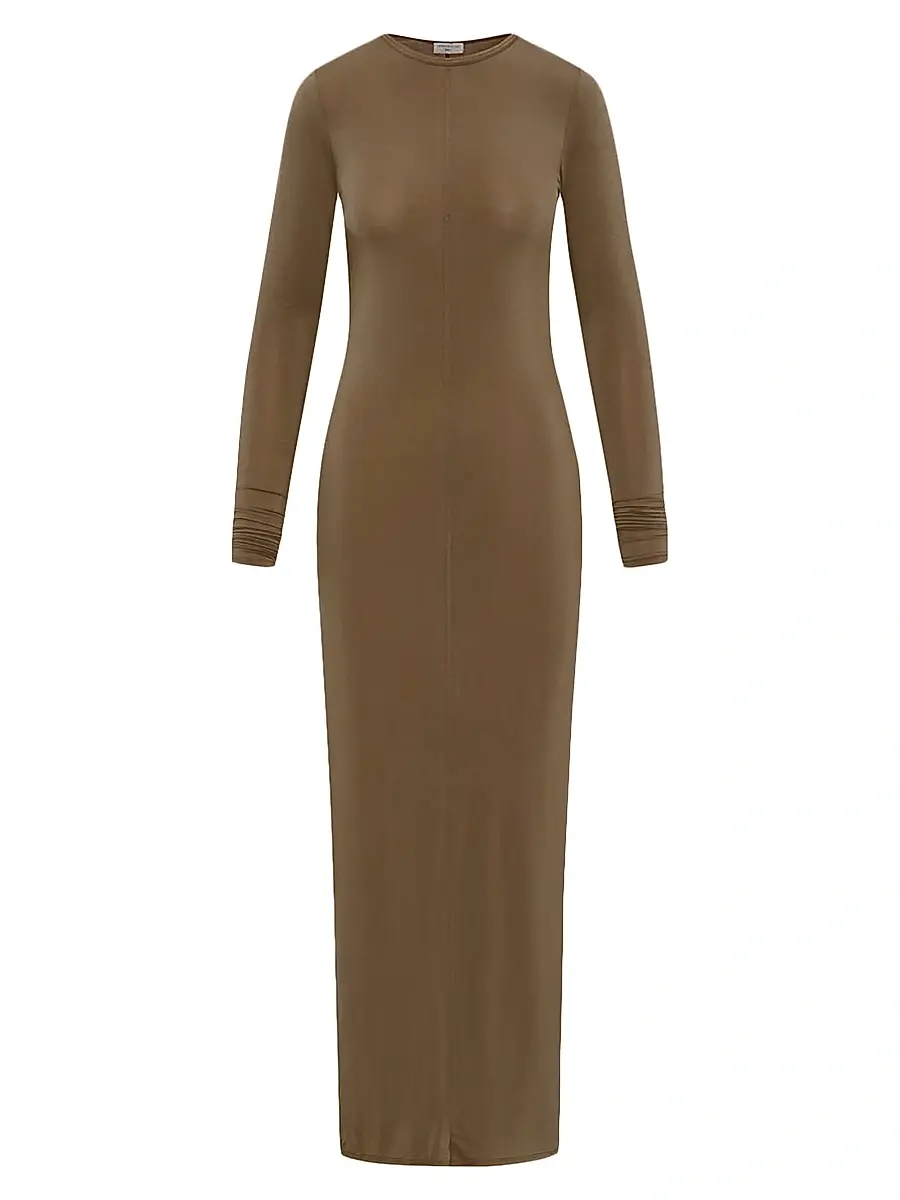 Artemis Diciero Women's Carmen Knit Maxi Dress - Olive | Image 1 Artemis Diciero Women's Carmen Knit Maxi Dress - Olive | Image 1