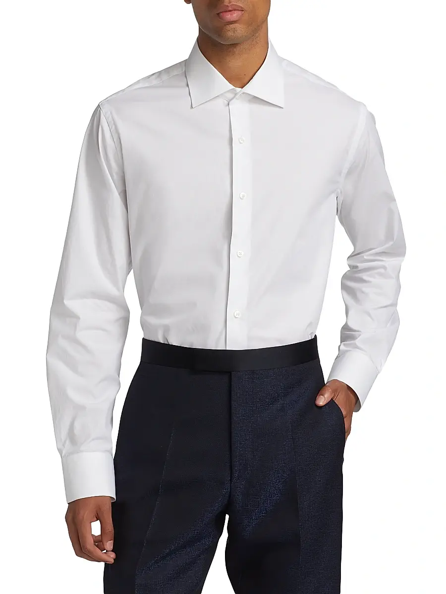 Saks Fifth Avenue Men's COLLECTION Micro Tonal Dot Dress Shirt | Thumbnail 3 Saks Fifth Avenue Men's COLLECTION Micro Tonal Dot Dress Shirt | Thumbnail 3