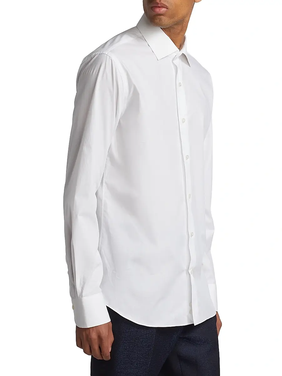 Saks Fifth Avenue Men's COLLECTION Micro Tonal Dot Dress Shirt | Thumbnail 4 Saks Fifth Avenue Men's COLLECTION Micro Tonal Dot Dress Shirt | Thumbnail 4