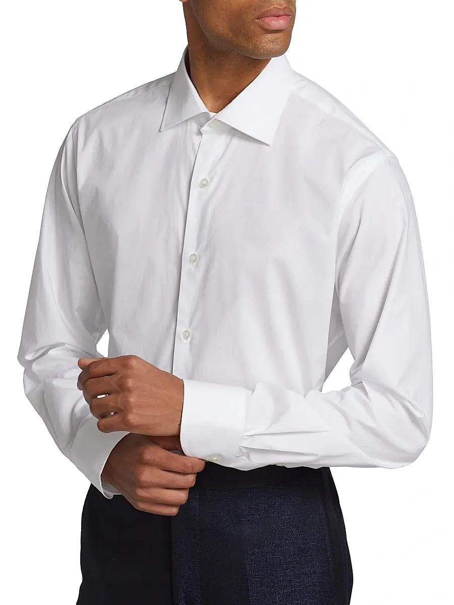 Saks Fifth Avenue Men's COLLECTION Micro Tonal Dot Dress Shirt | Thumbnail 6 Saks Fifth Avenue Men's COLLECTION Micro Tonal Dot Dress Shirt | Thumbnail 6