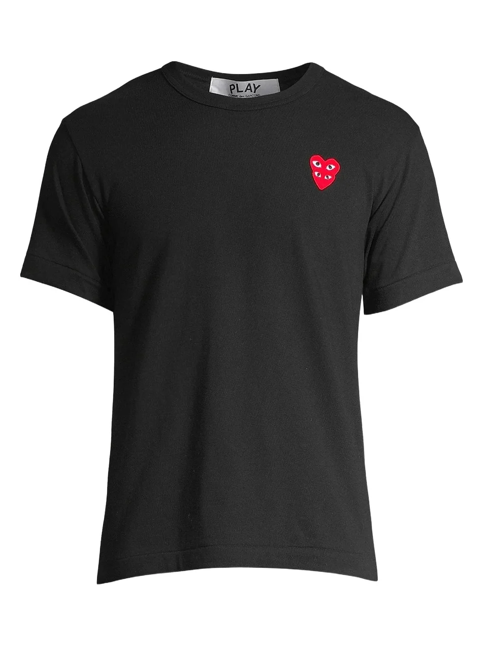 Men Play Double Heart T-Shirt