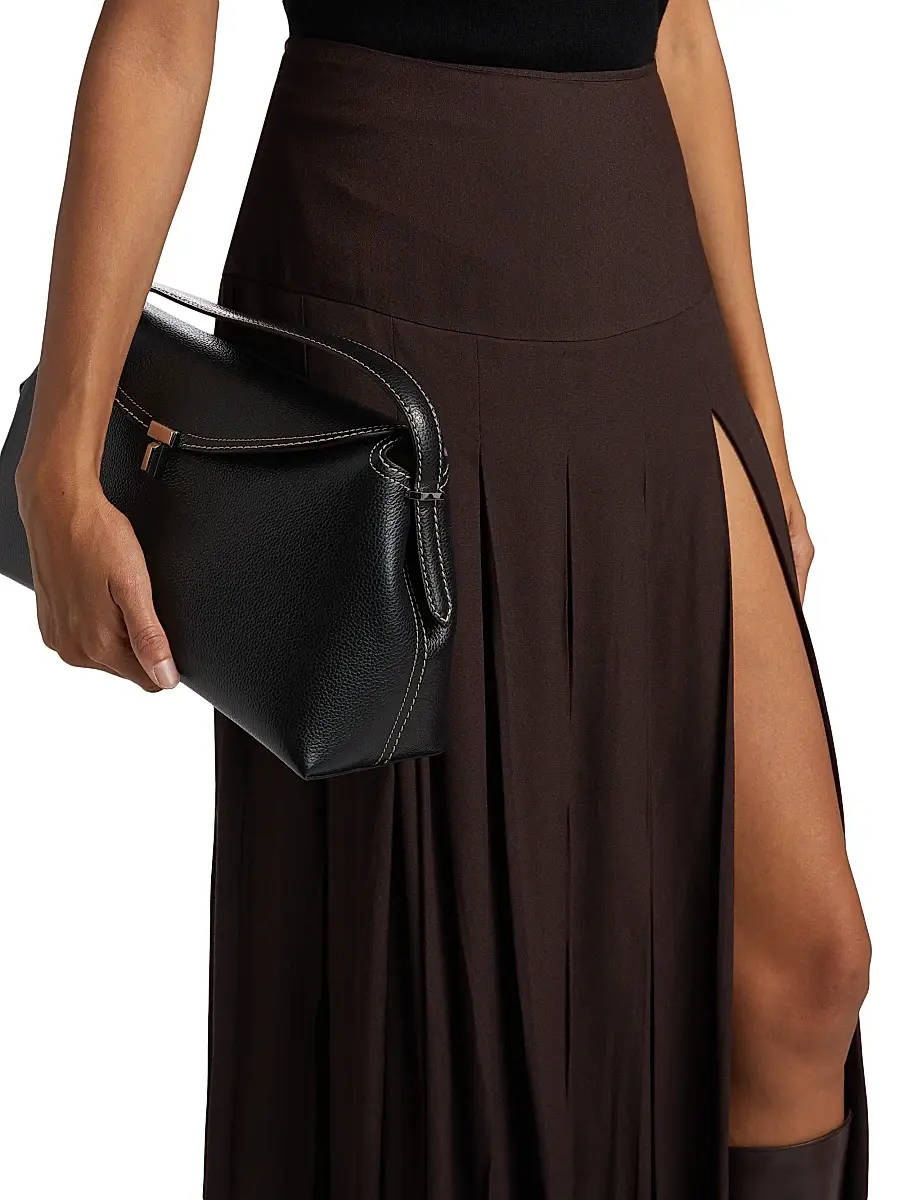 Reformation Women's Nancy Pleated Midi-Skirt | Thumbnail 6