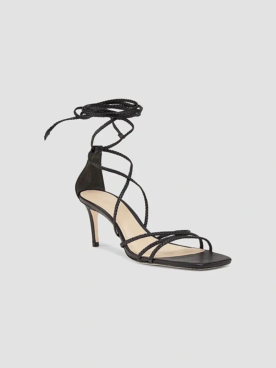 22élevé Women's 70MM Braided Leather Sandals | Thumbnail 2