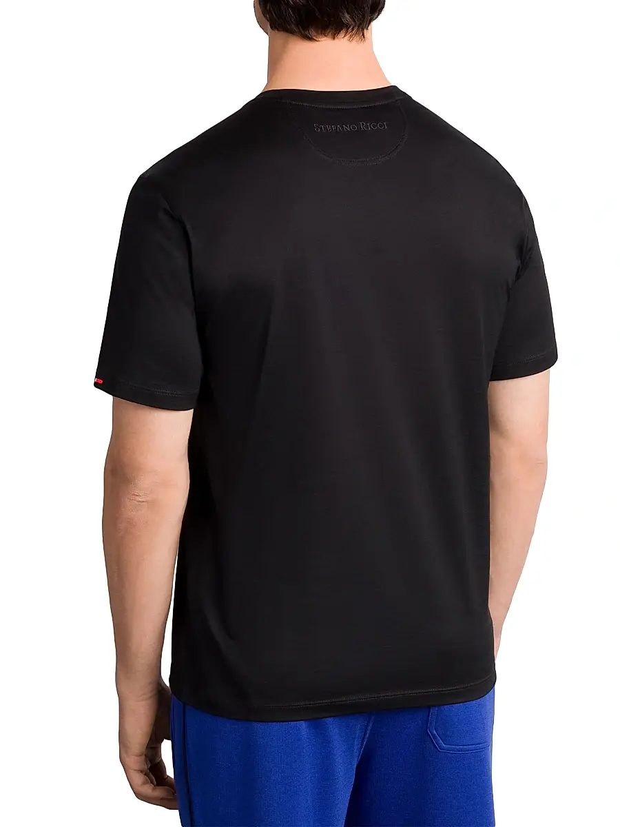 Stefano Ricci Men's Logo Cotton T-Shirt | Thumbnail 3
