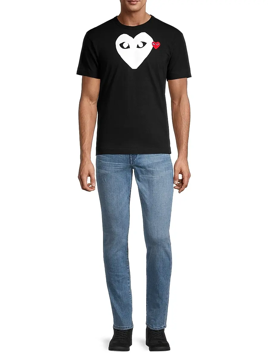 Comme des Garçons PLAY Men Large Heart Cotton Tee | Thumbnail 2 Comme des Garçons PLAY Men Large Heart Cotton Tee | Thumbnail 2