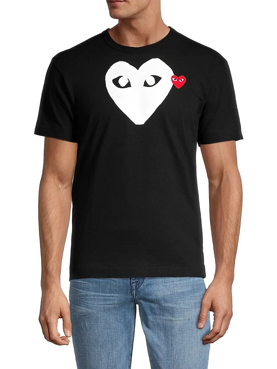 Comme des Garçons PLAY Men Large Heart Cotton Tee | Thumbnail 3 Comme des Garçons PLAY Men Large Heart Cotton Tee | Thumbnail 3