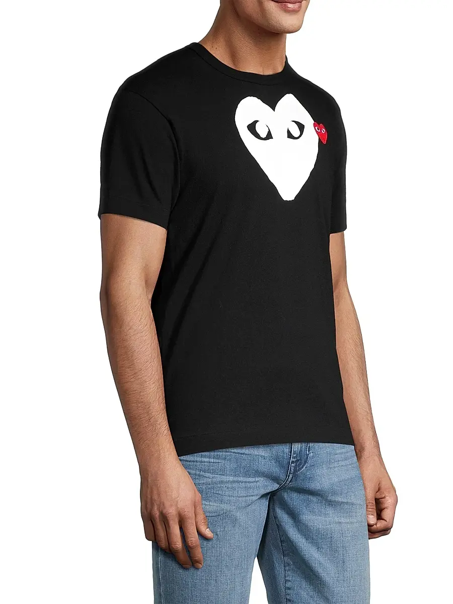 Comme des Garçons PLAY Men Large Heart Cotton Tee | Thumbnail 4 Comme des Garçons PLAY Men Large Heart Cotton Tee | Thumbnail 4