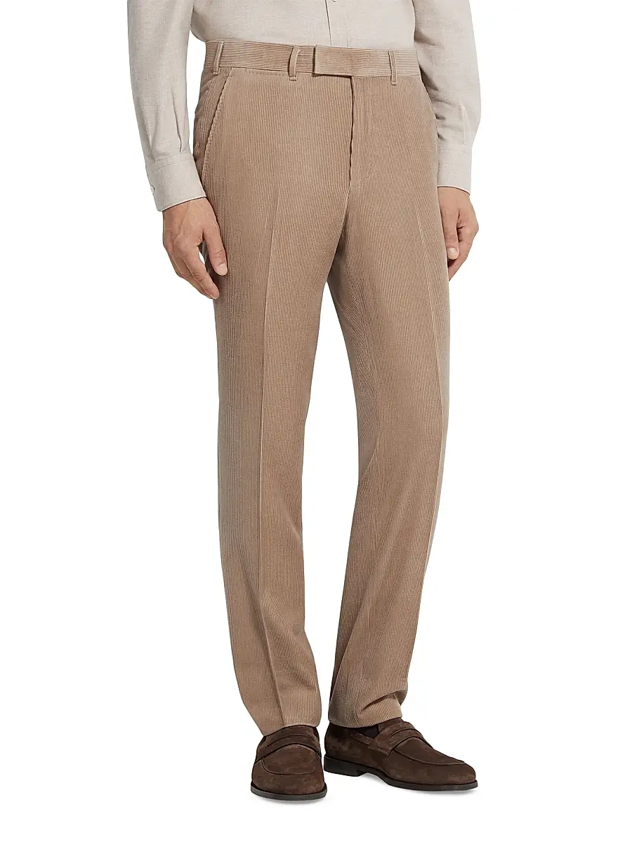 Zegna Men's Cashmere Wool and Silk Blend Pants | Thumbnail 2 Zegna Men's Cashmere Wool and Silk Blend Pants | Thumbnail 2