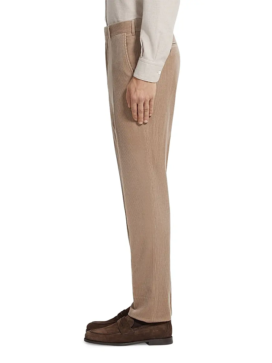 Zegna Men's Cashmere Wool and Silk Blend Pants | Thumbnail 3 Zegna Men's Cashmere Wool and Silk Blend Pants | Thumbnail 3
