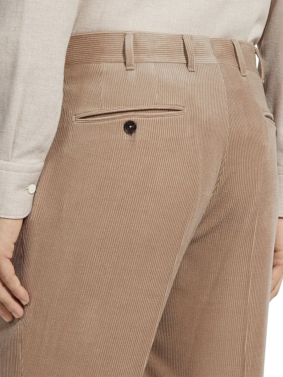 Zegna Men's Cashmere Wool and Silk Blend Pants | Thumbnail 5 Zegna Men's Cashmere Wool and Silk Blend Pants | Thumbnail 5