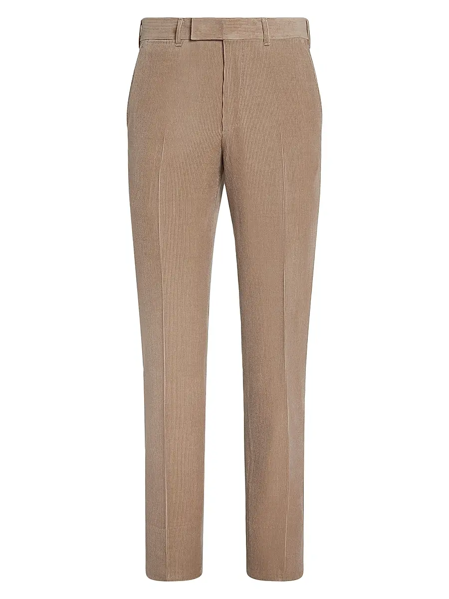 Zegna Men's Cashmere Wool and Silk Blend Pants - Light Taupe - Size 38 | Image 1 Zegna Men's Cashmere Wool and Silk Blend Pants - Light Taupe - Size 38 | Image 1