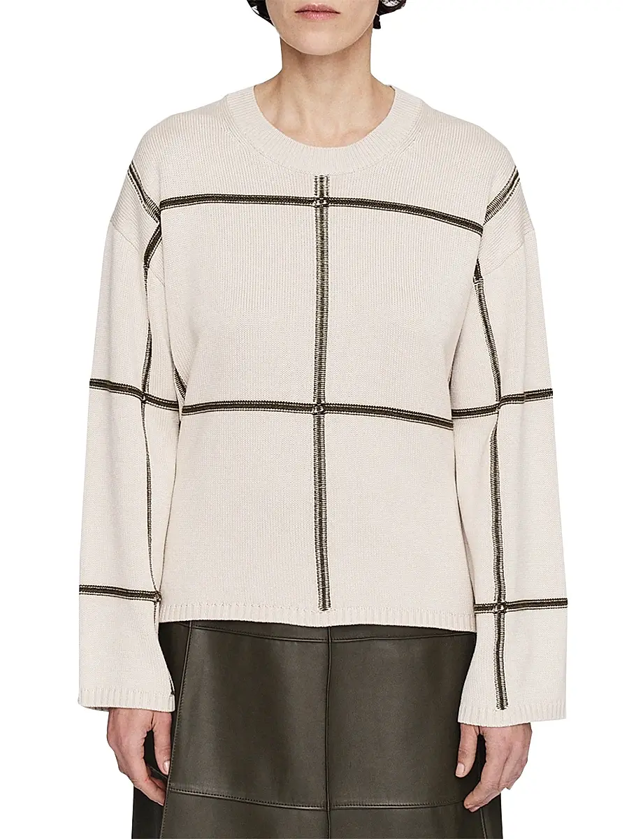 Joseph Women's Silk-Blend Intarsia Sweater | Thumbnail 3 Joseph Women's Silk-Blend Intarsia Sweater | Thumbnail 3