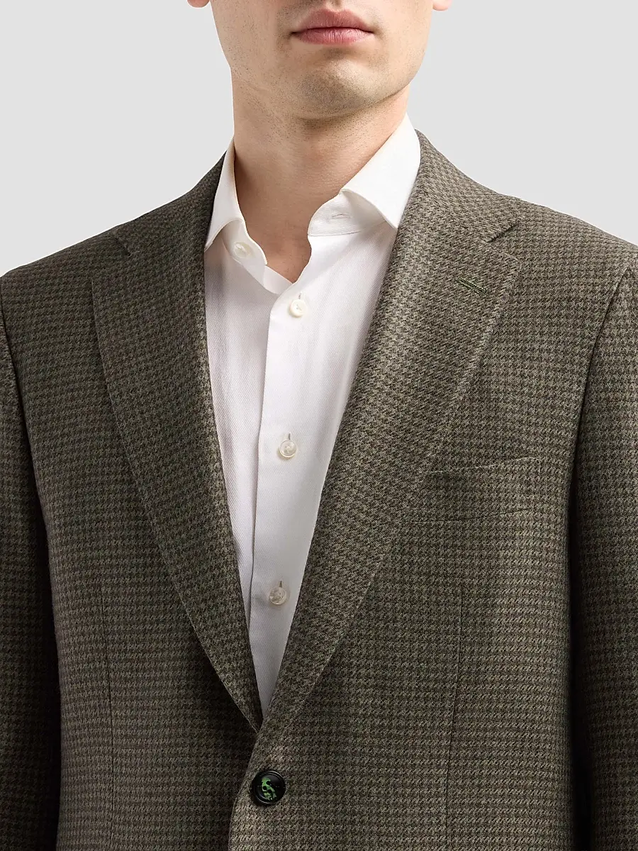 Kiton Men's Houndstooth Cashmere Sport Coat | Thumbnail 5 Kiton Men's Houndstooth Cashmere Sport Coat | Thumbnail 5