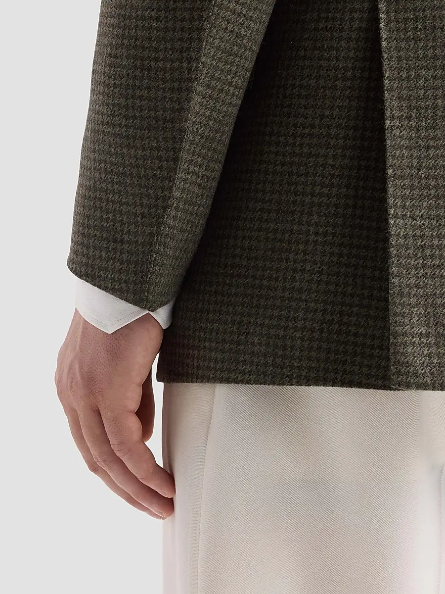 Kiton Men's Houndstooth Cashmere Sport Coat | Thumbnail 8 Kiton Men's Houndstooth Cashmere Sport Coat | Thumbnail 8