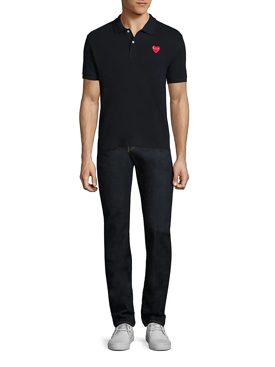 Comme des Garçons PLAY Men Heart Applique Polo | Thumbnail 2 Comme des Garçons PLAY Men Heart Applique Polo | Thumbnail 2