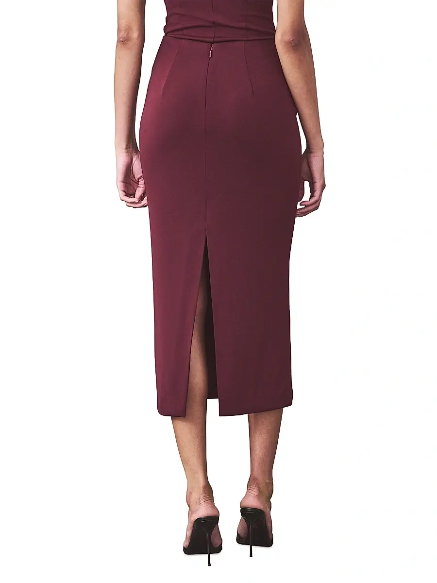 Artemis Diciero Women's Natalia Body-Con Midi-Skirt | Thumbnail 4 Artemis Diciero Women's Natalia Body-Con Midi-Skirt | Thumbnail 4