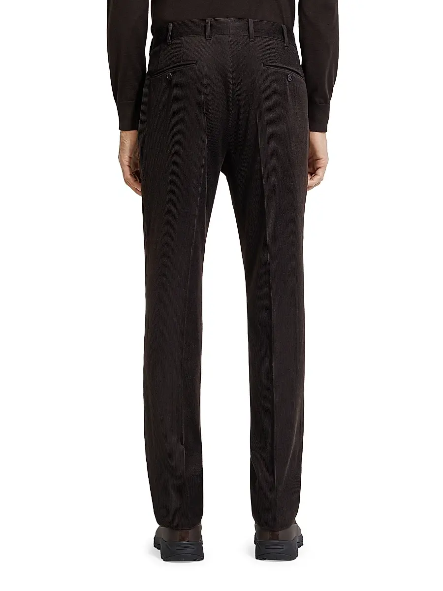 Zegna Men's Cashmere Wool and Silk Blend Pants | Thumbnail 4 Zegna Men's Cashmere Wool and Silk Blend Pants | Thumbnail 4