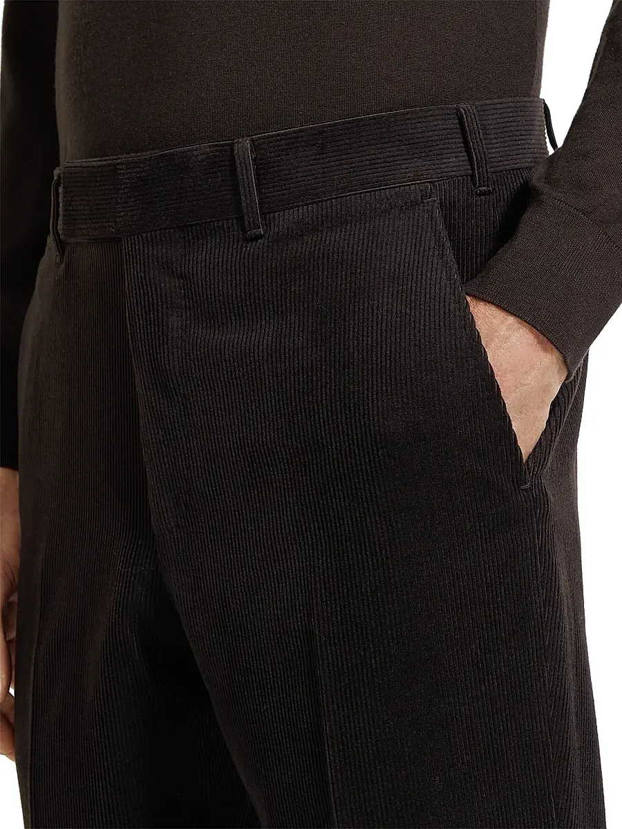 Zegna Men's Cashmere Wool and Silk Blend Pants | Thumbnail 5 Zegna Men's Cashmere Wool and Silk Blend Pants | Thumbnail 5