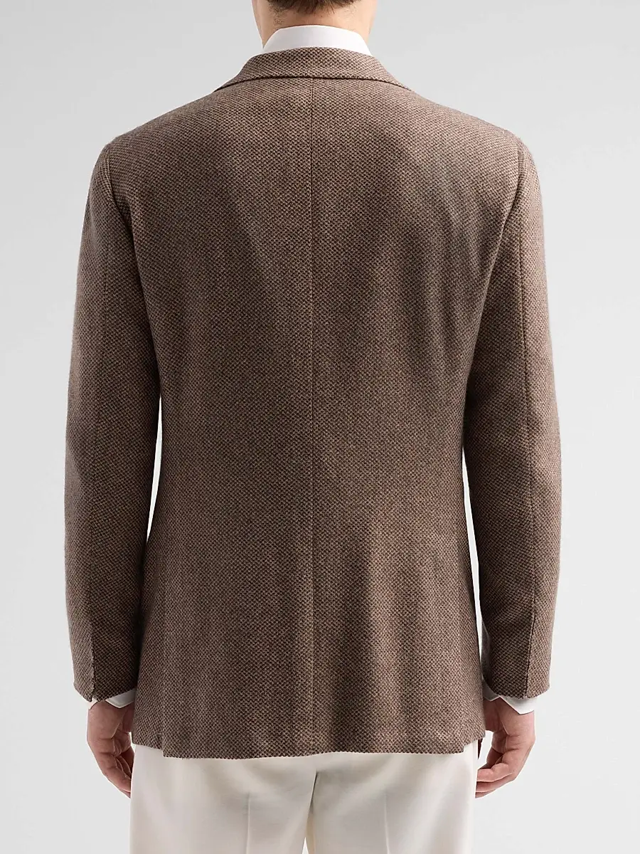 Kiton Men's Woven Cashmere Sport Coat | Thumbnail 3 Kiton Men's Woven Cashmere Sport Coat | Thumbnail 3