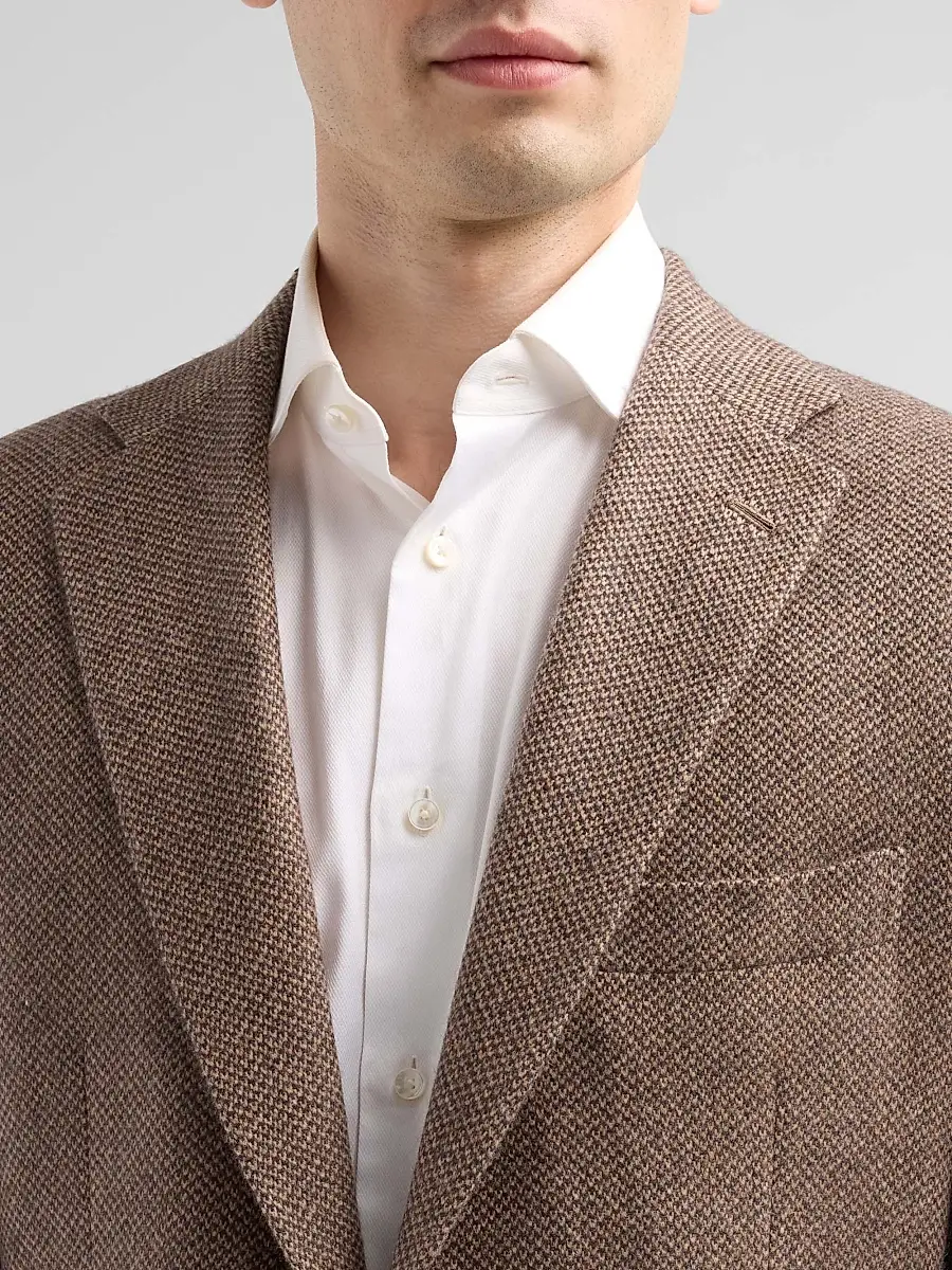 Kiton Men's Woven Cashmere Sport Coat | Thumbnail 5 Kiton Men's Woven Cashmere Sport Coat | Thumbnail 5