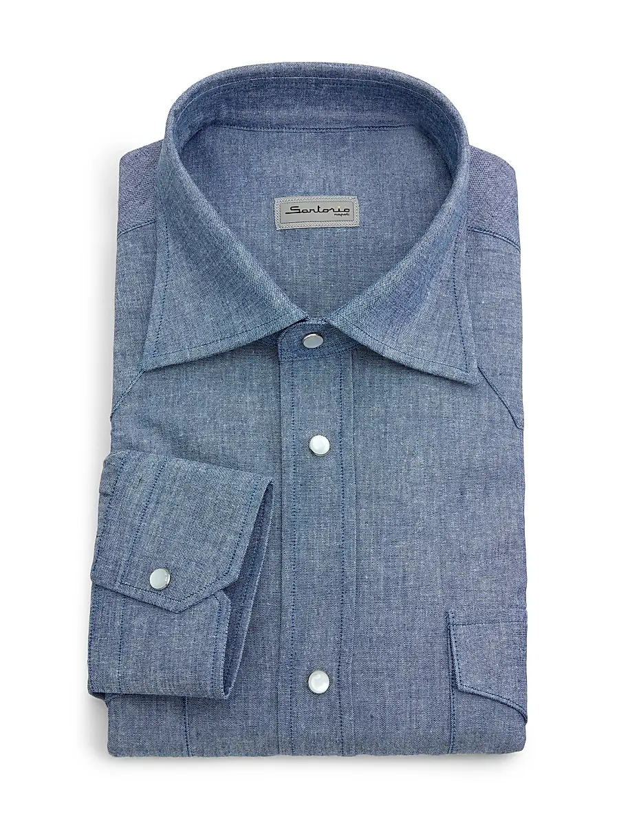 Sartorio Napoli Men's Texas Cotton Shirt