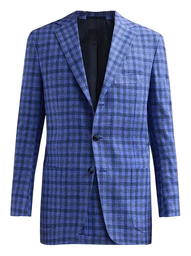 Men's Checked Cashmere-Cotton-Silk Sport Coat