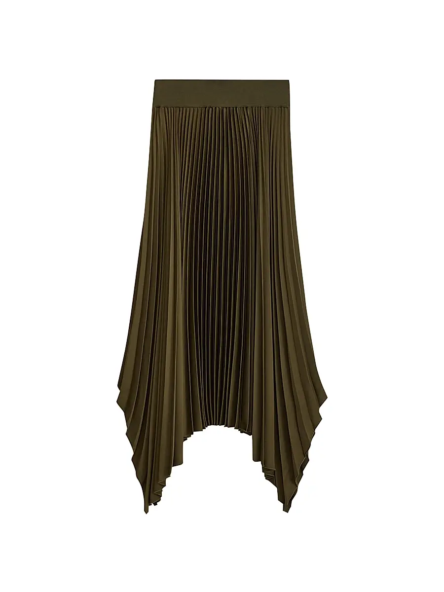 Joseph Women's Ade Plissé Maxi Skirt - Dark Green | Image 1 Joseph Women's Ade Plissé Maxi Skirt - Dark Green | Image 1
