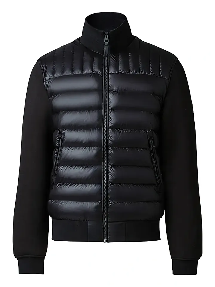 Men's Collin Mixed-Media Bomber Jacket Men's Collin Mixed-Media Bomber Jacket