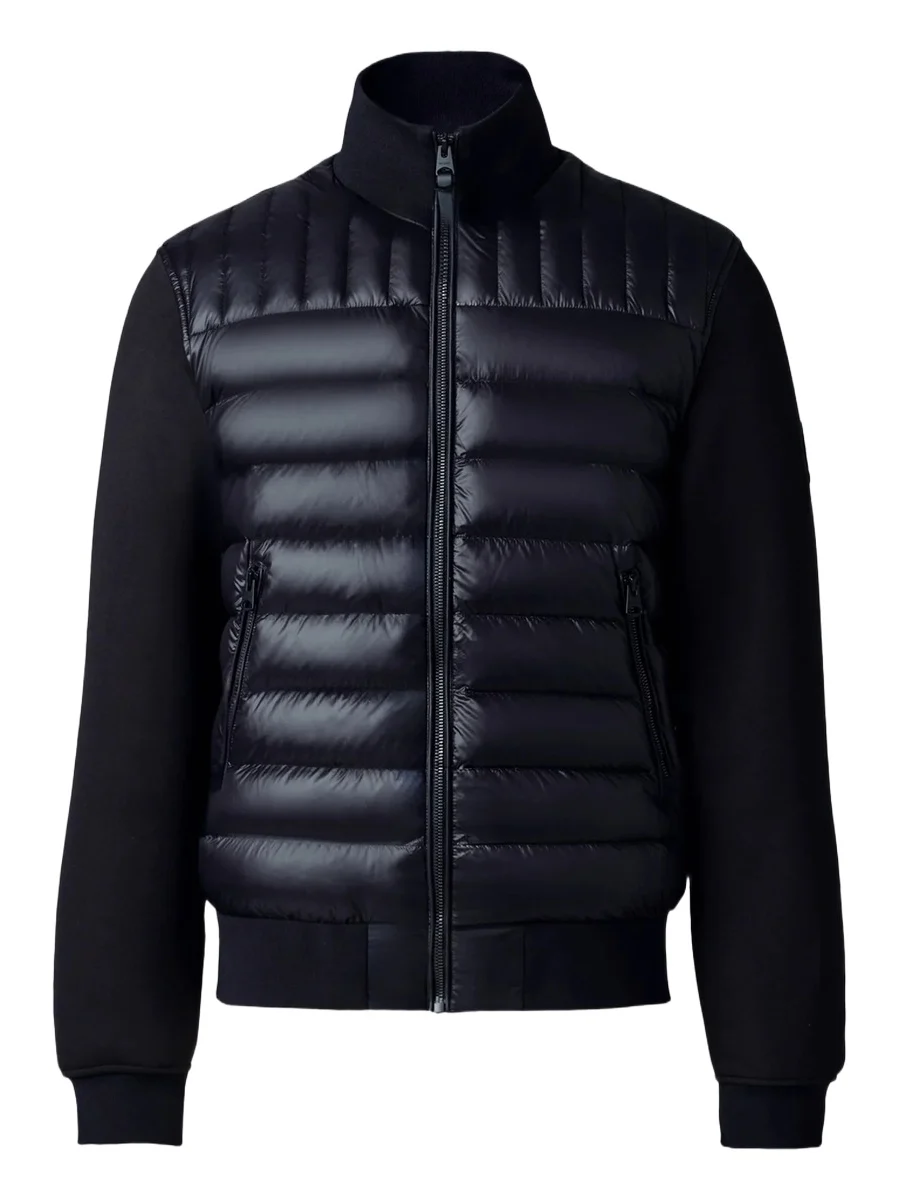 Men's Collin Mixed-Media Bomber Jacket Men's Collin Mixed-Media Bomber Jacket